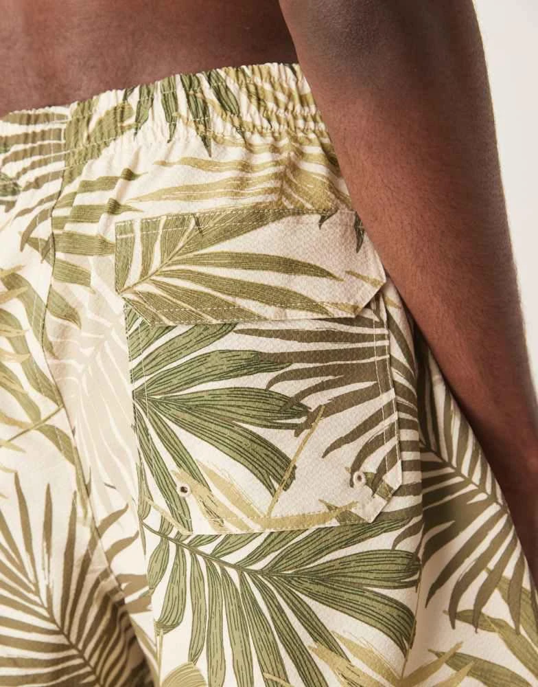 Abercrombie & Fitch Abercrombie & Fitch swimwear 5"" short in green palm print 3