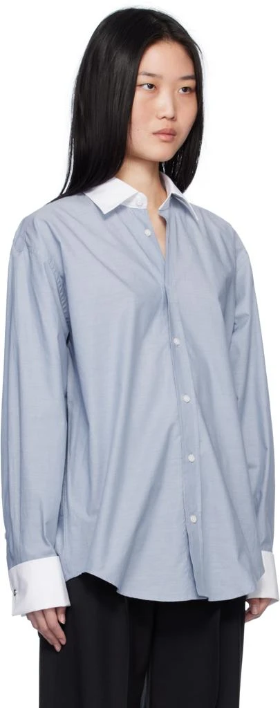 FILIPPA K Blue Cotton Tuxedo Shirt 2