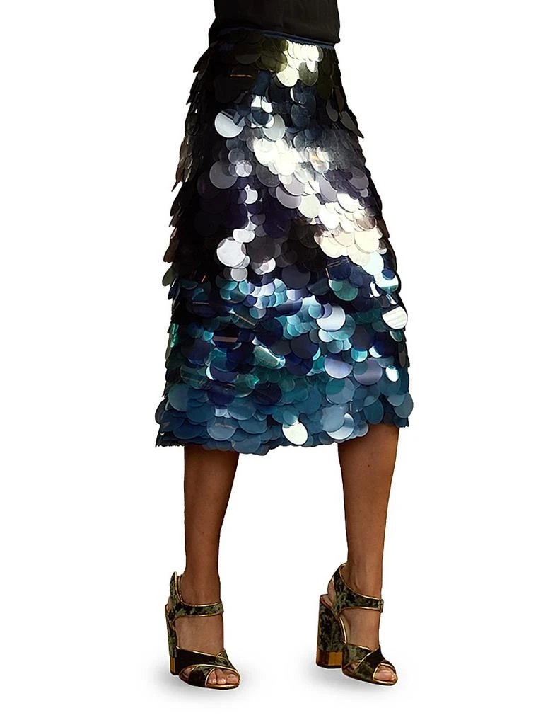 Cynthia Rowley Aurora Paillette Midi Skirt 3