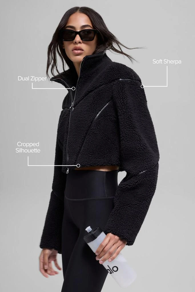 Alo Sherpa Cropped Slope Side Jacket - Chai Latte 2