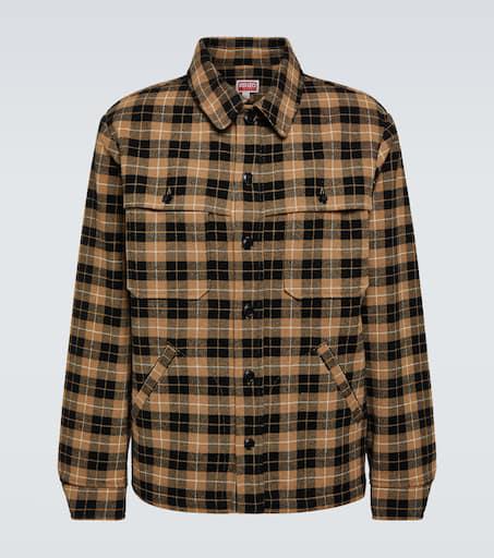Kenzo Checked wool-blend overshirt