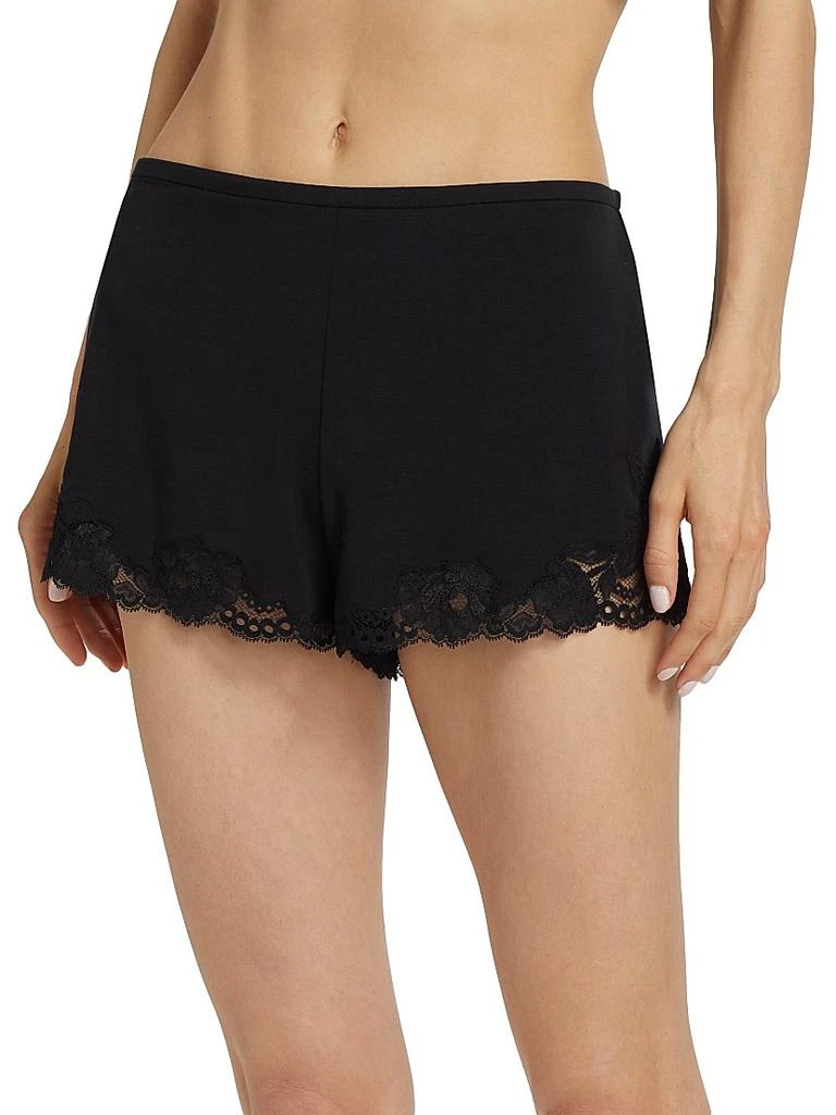 Josie Imagine Stretch Jersey Lace-Trim Lounge Shorts 3