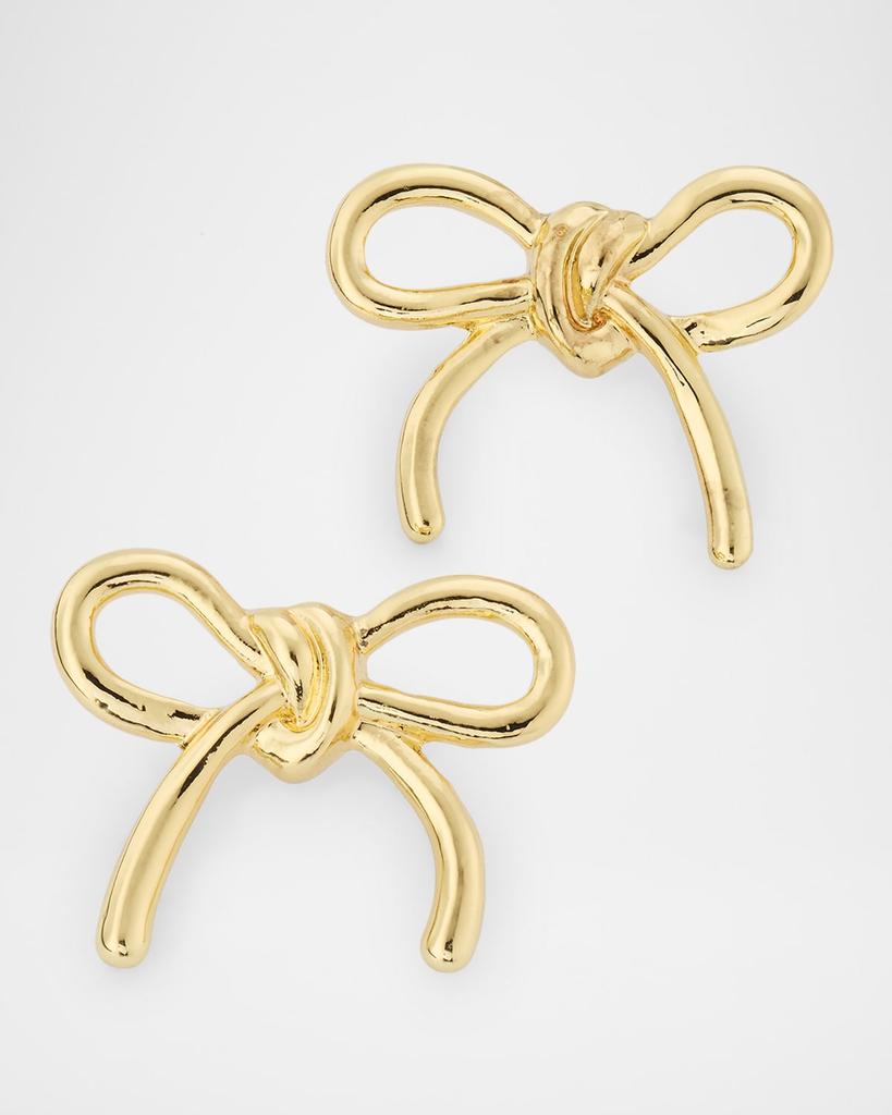 BAUBLEBAR Pave Bow Stud Earrings