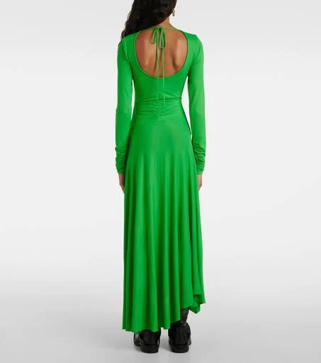 Acne Studios Else gathered asymmetric midi dress 3