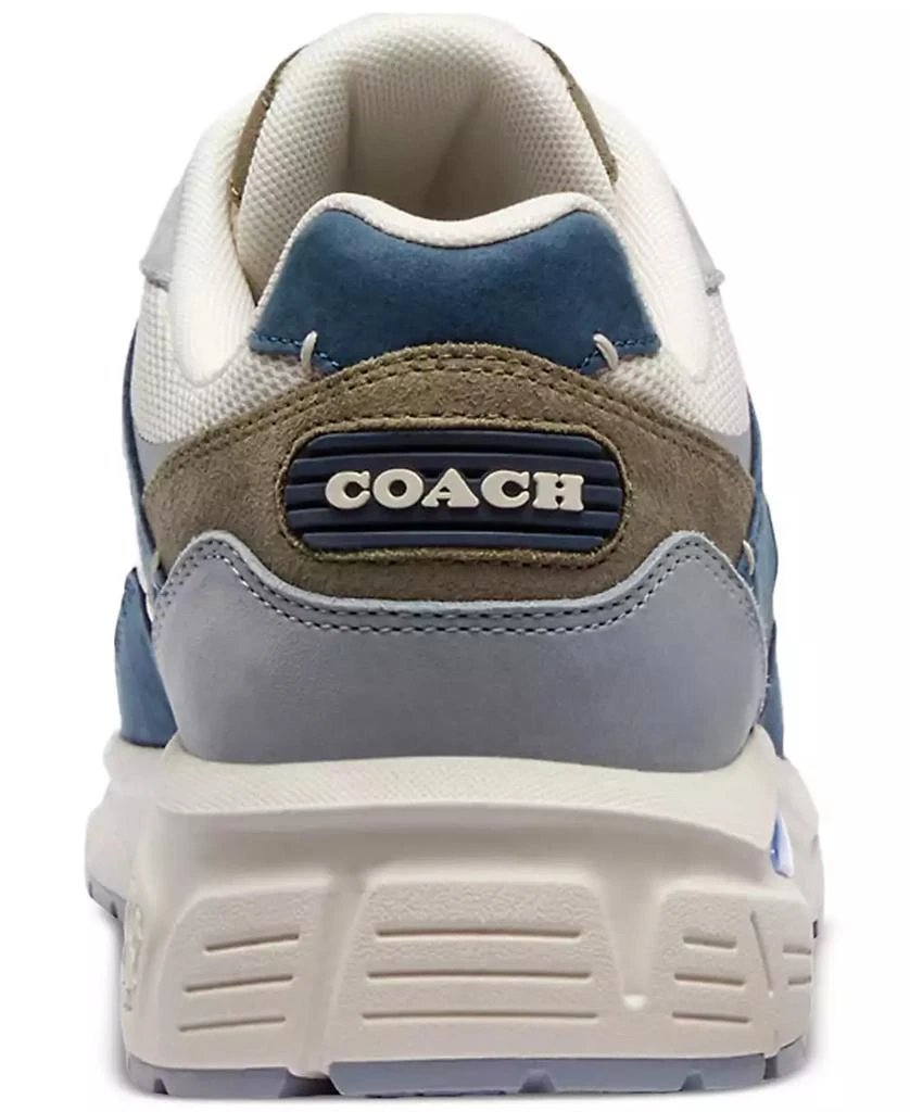 COACH Men's C301 Signature Mixed-Media Lace-Up Sneakers 3