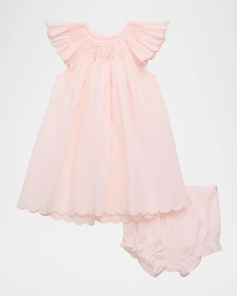 Luli 
Me Girl
s Honeycomb Smock Dress 
Bloomers Set, Size 3M-24M