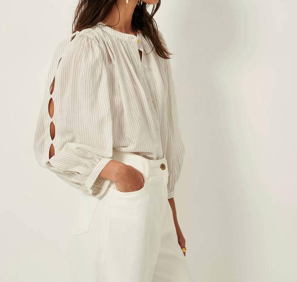 SESSUN Lucy Top In Black/ White