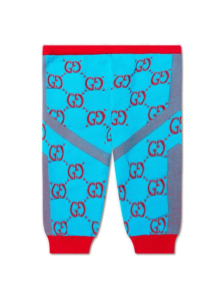 Gucci Gucci Kids Double G-Logo Contrasting Trim Leggings 2