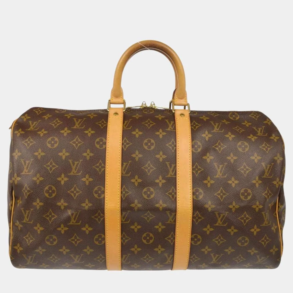 Louis Vuitton Louis Vuitton Monogram Keepall 45 Travel Duffle Handbag 1