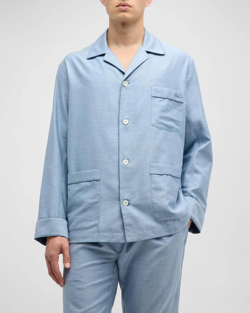 Brioni Men's Cotton-Cashmere Pajama Set 2
