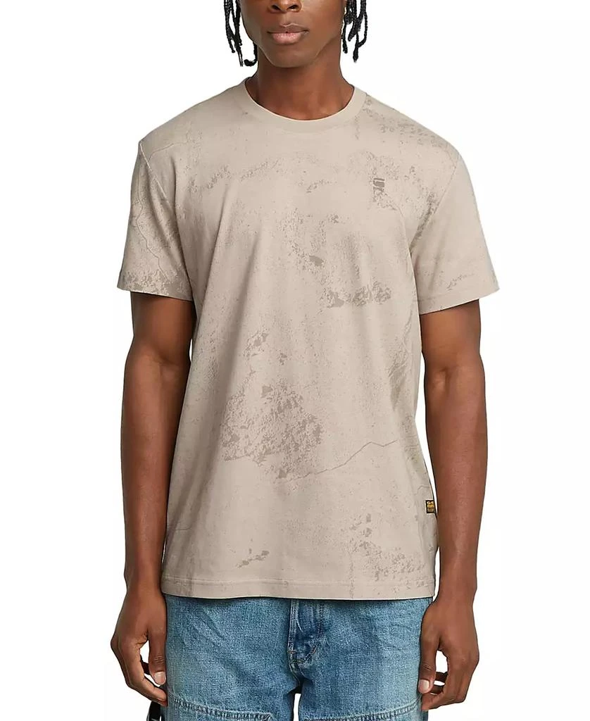 G-Star Men's Short Sleeve Washed Crewneck T-Shirt 1