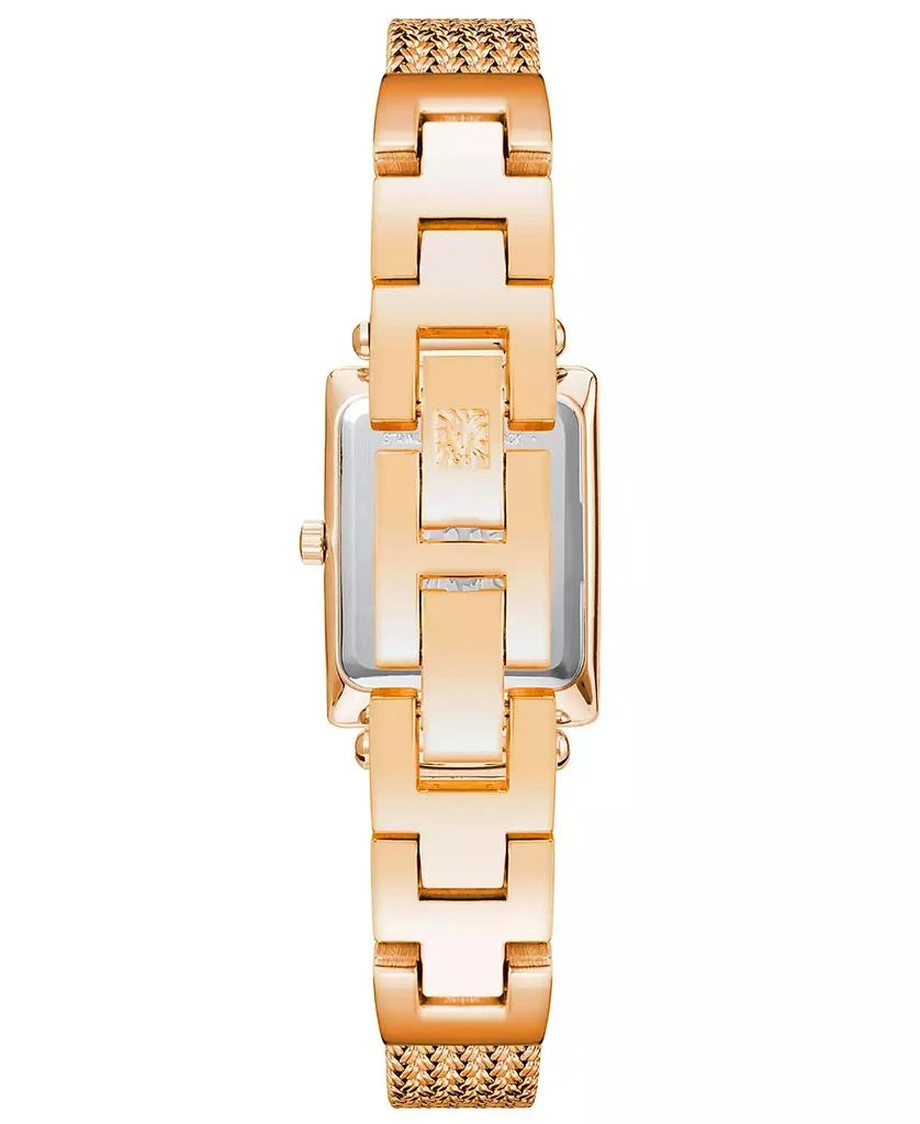 Anne Klein Women's Three Hand Quartz Rose Gold-tone Stainless Steel Band Watch, 21.5mm 3
