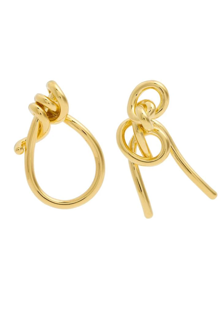 Completedworks Thread II asymmetric 18kt gold vermeil earrings 1