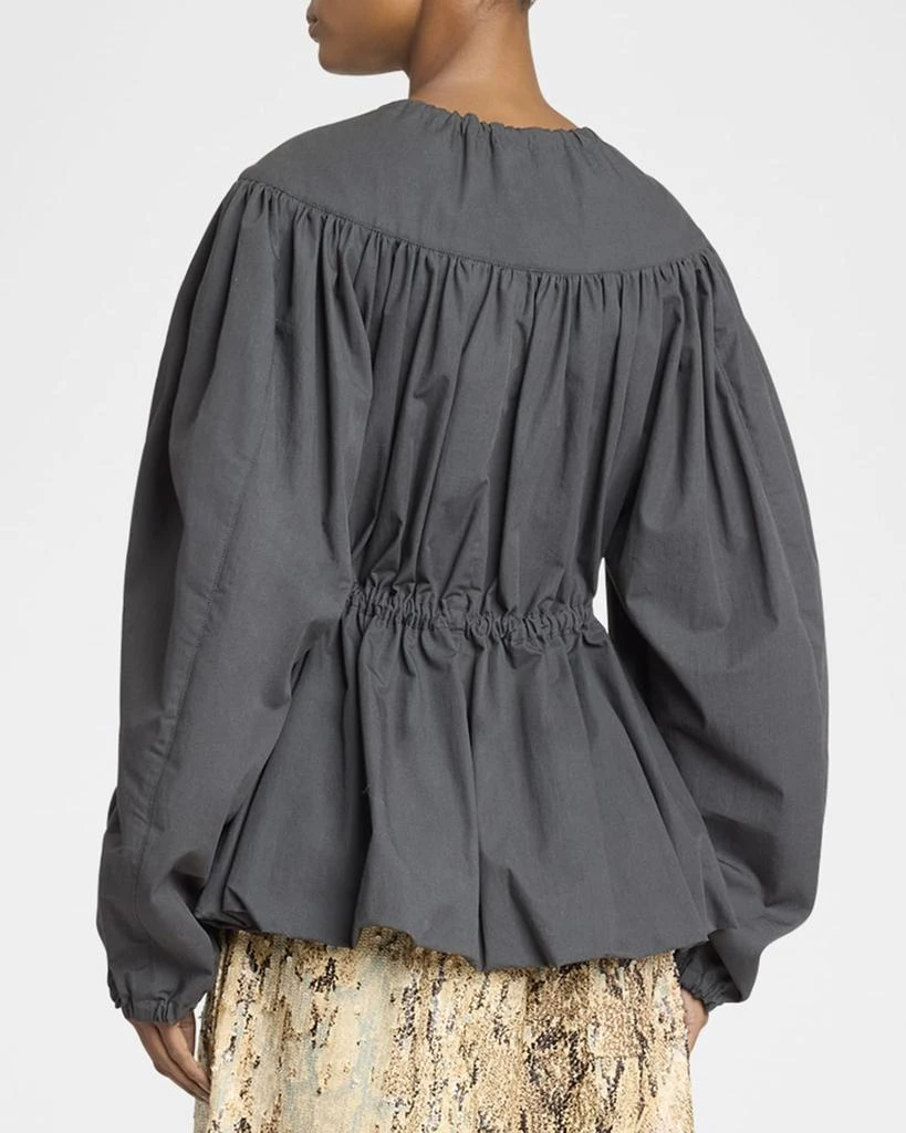 Dries Van Noten Vanter Pleated Bubble Hem Drawstring Jacket 3