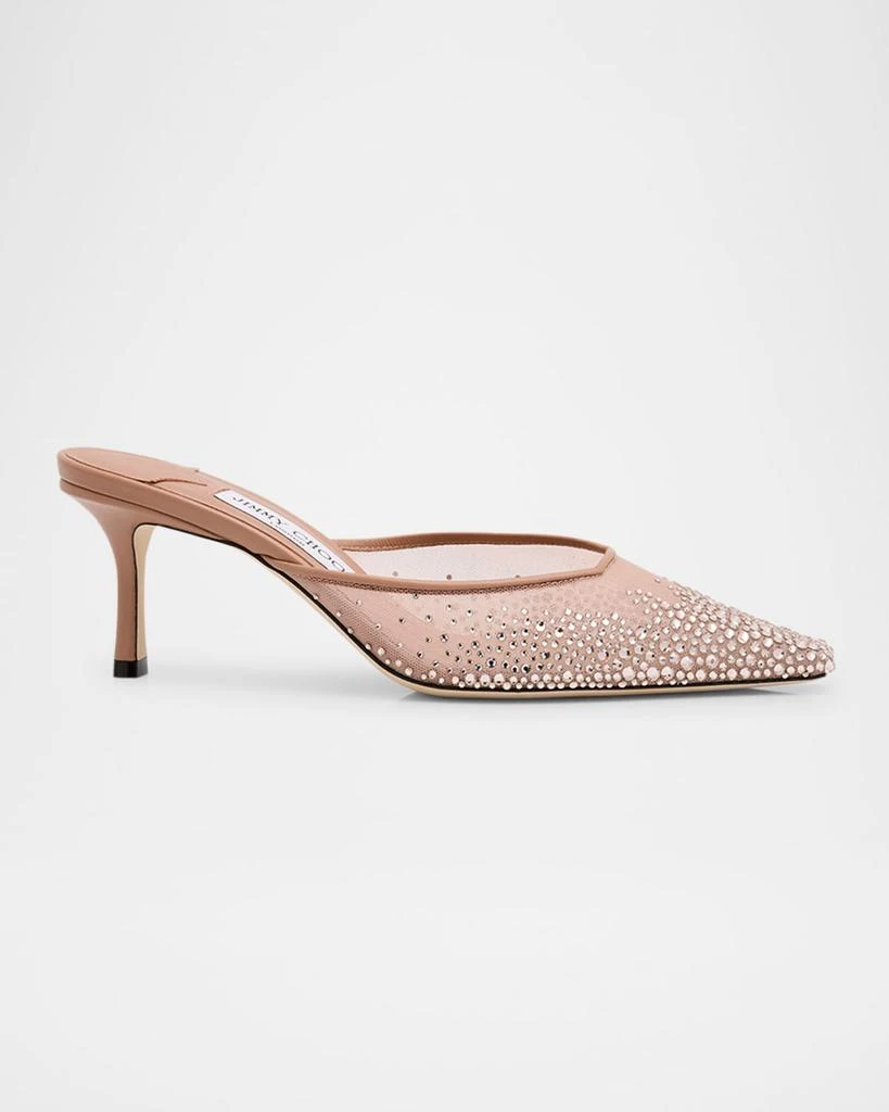 Jimmy Choo Vivi Crystal Mesh Mule Pumps 1