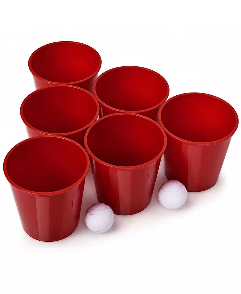 SUGIFT - Giant Yard Pong Game Set with Buckets, Balls 
Carry Bag 4