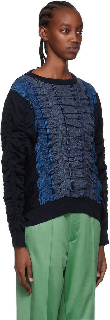 Bianca Saunders Navy Farah Edition Peel Sweater