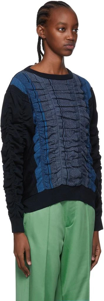 Bianca Saunders Navy Farah Edition Peel Sweater 2
