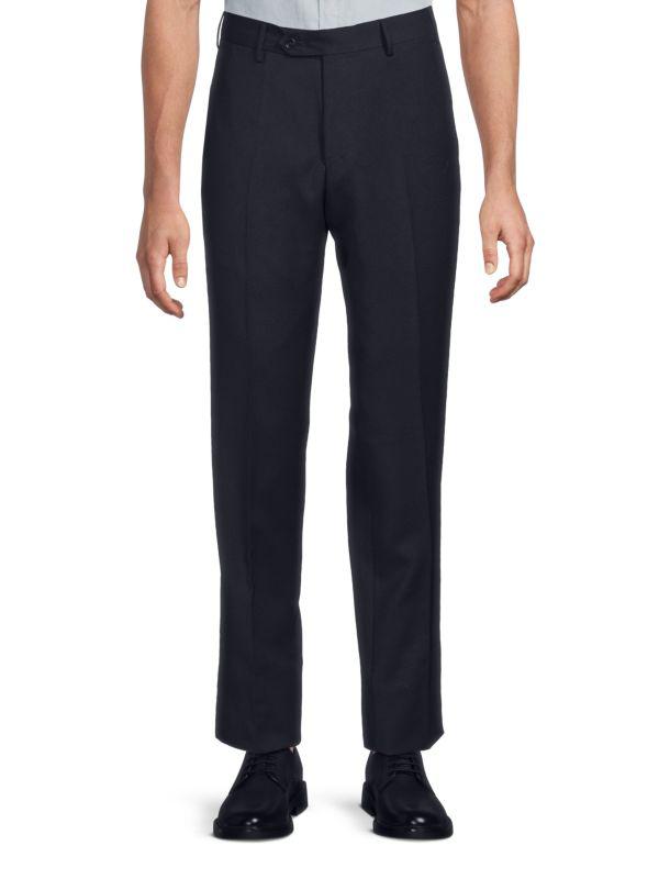 Zanella Pleated Wool Modern-Fit Dress Pants
