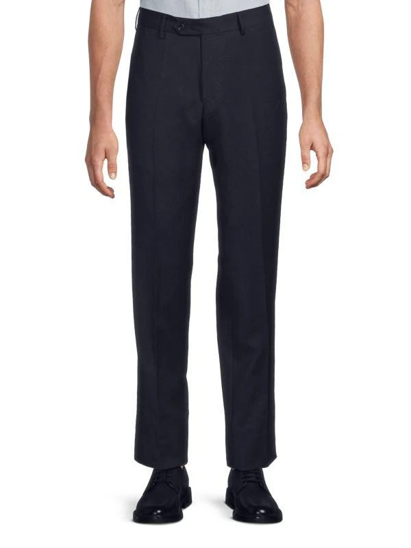 Zanella Pleated Wool Modern-Fit Dress Pants 1