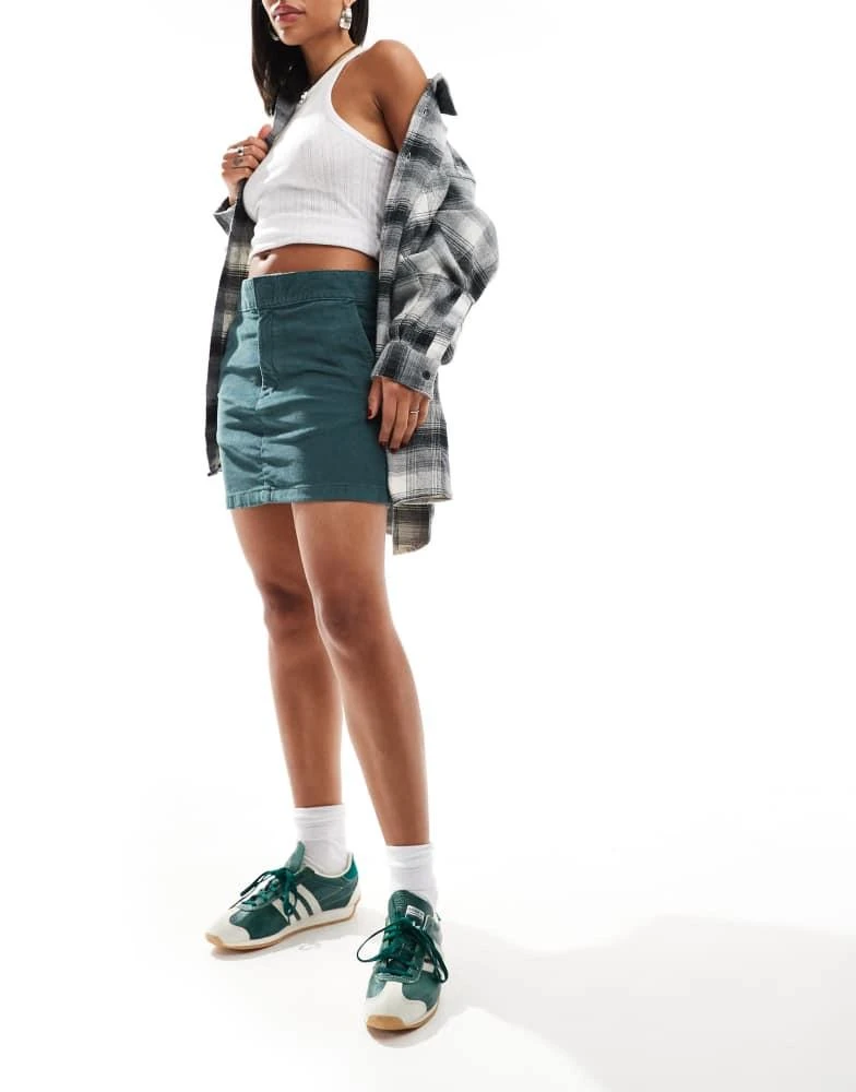 DICKIES Dickies seasonal cord skirt in dark green 4