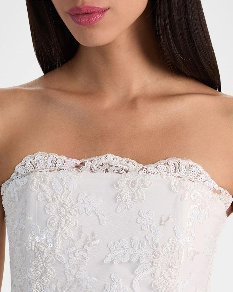 Alice + Olivia Ceresi Embellished Lace Top 6