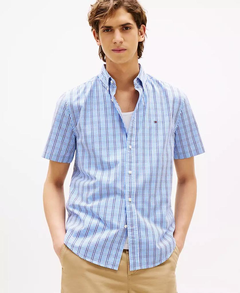 Tommy Hilfiger Men's Americana Tailored Relaxed-Fit Check Button-Down Shirt