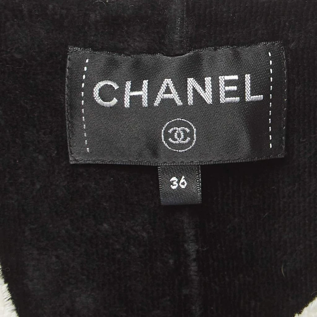 Chanel Chanel Black Terry Coco Beach Mini Cover-Up Dress S 4