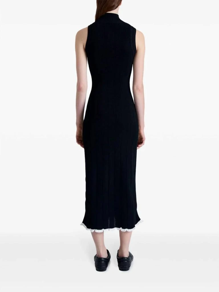 Proenza Schouler Kim Knit Midi Dress In Black 3