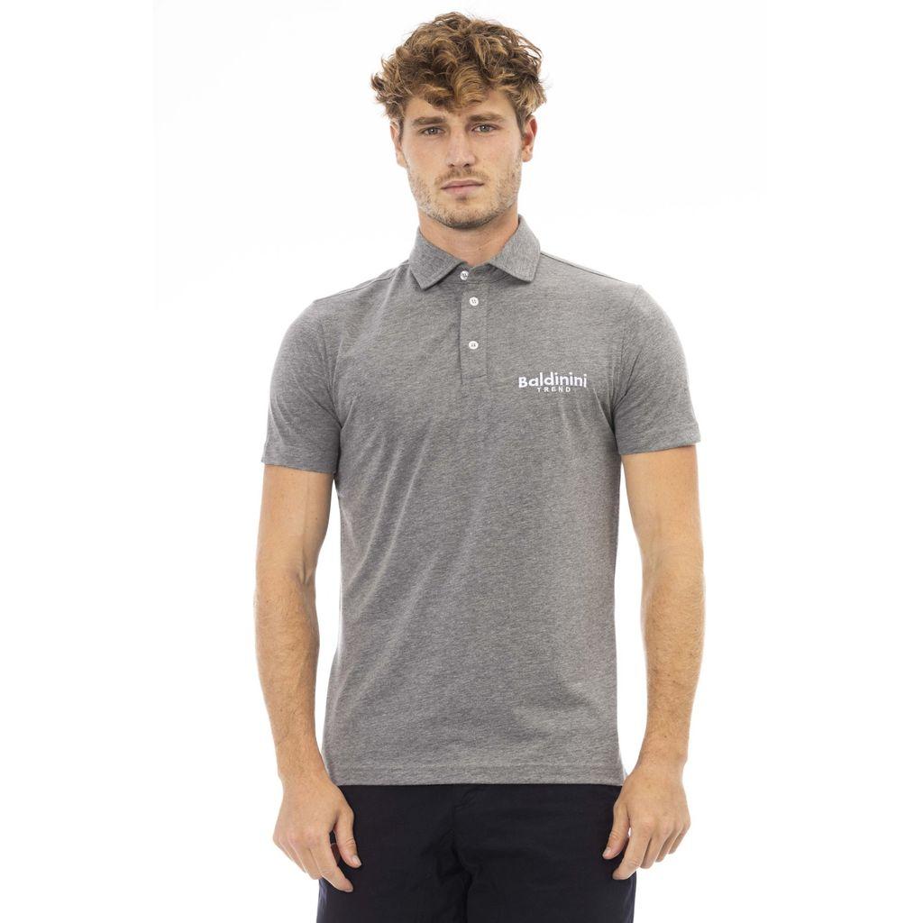 Baldinini Trend Polo Grey Men