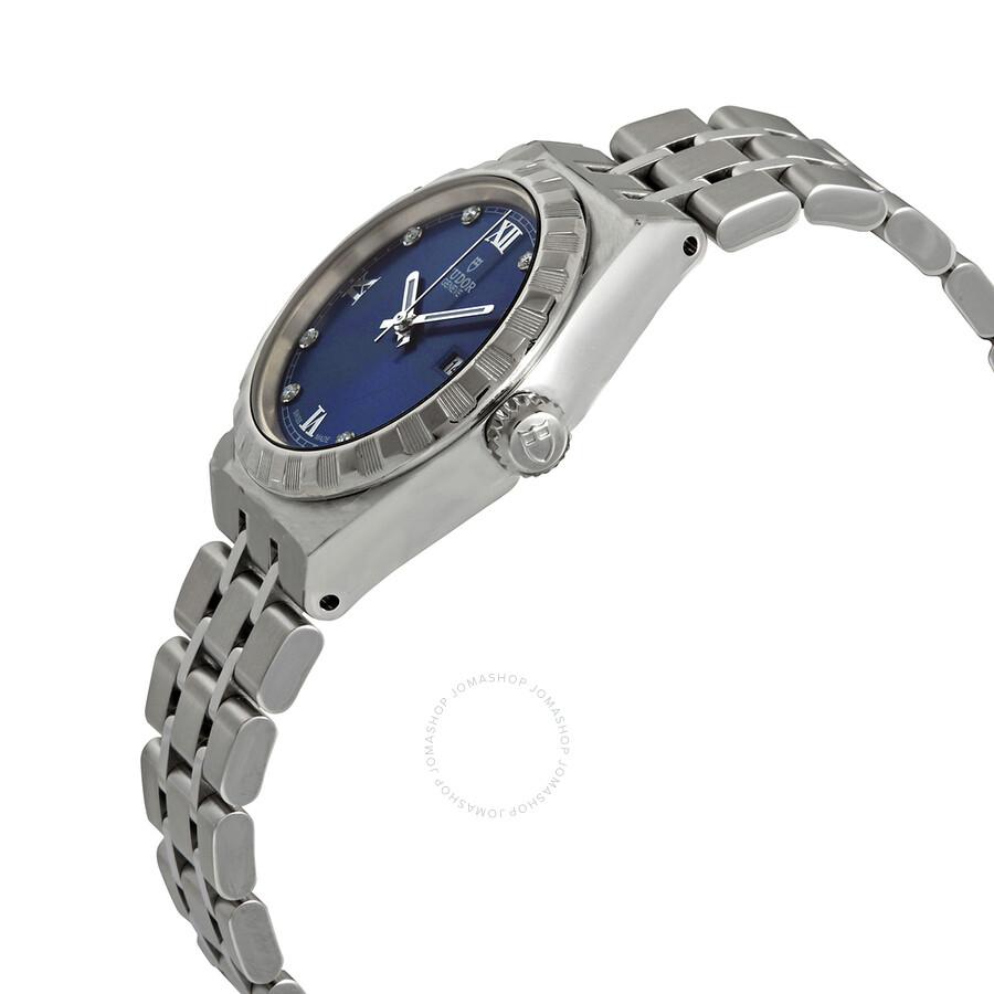 Tudor Royal Automatic Diamond Blue Dial Watch M28300-0007