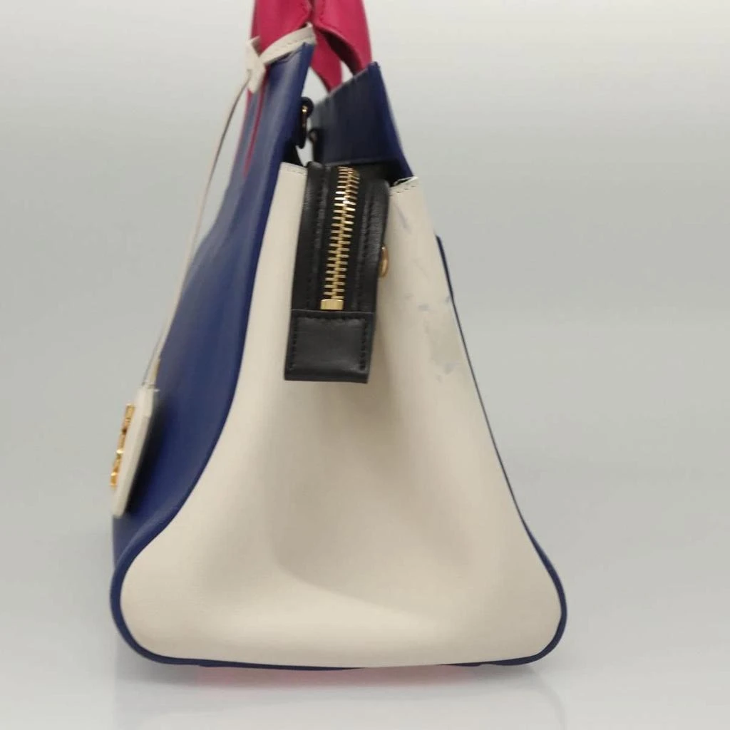 Yves Saint Laurent Rive Gauche Cabas Leather Leather Bag (Pre-Owned) 4