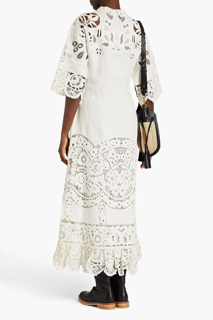Valentino Guipure lace linen maxi dress 3