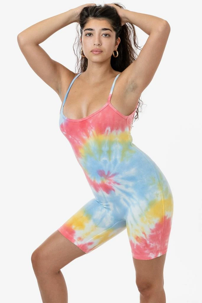 Los Angeles Apparel 83022TD - Tie Dye Spaghetti Scoopback Biketard 7