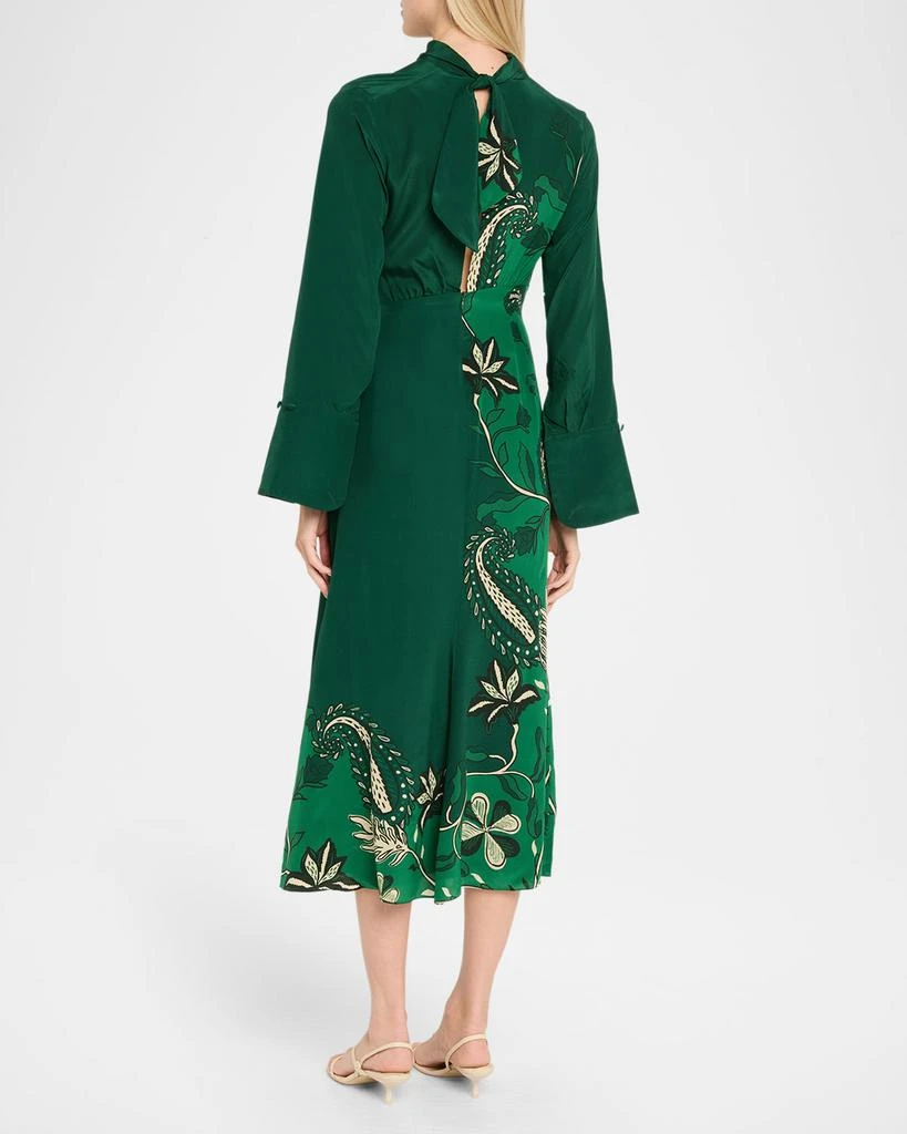 JOHANNA ORTIZ Candelaria Interdimensional Silk Maxi Dress 3