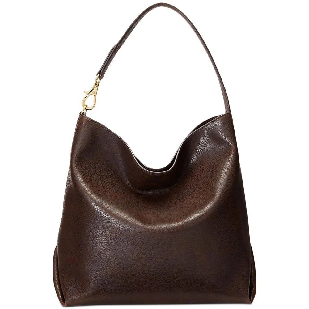 Lauren Ralph Lauren Waxed Leather Large Kassie Shoulder Bag 1