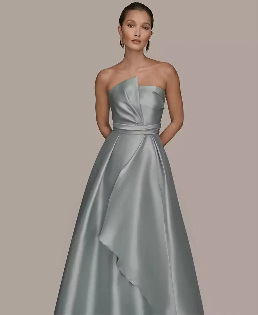 Donna Karan Women
s Strapless Asymmetrical Ball Gown 2