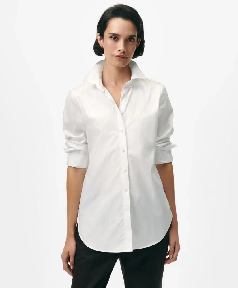 Brooks Brothers Thomas Mason® X Brooks Brothers Luxury Cotton Shirt in Stripe 1