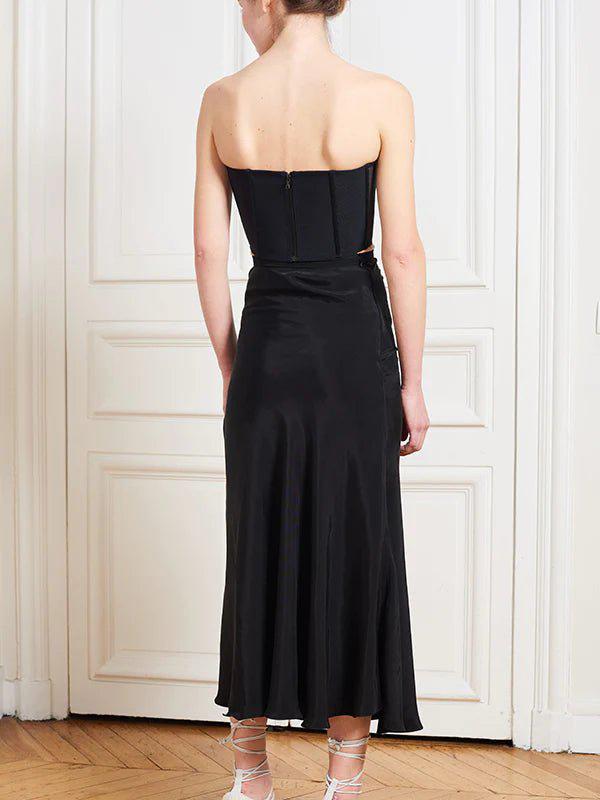 Faith Connexion Slit Draped Long Skirt