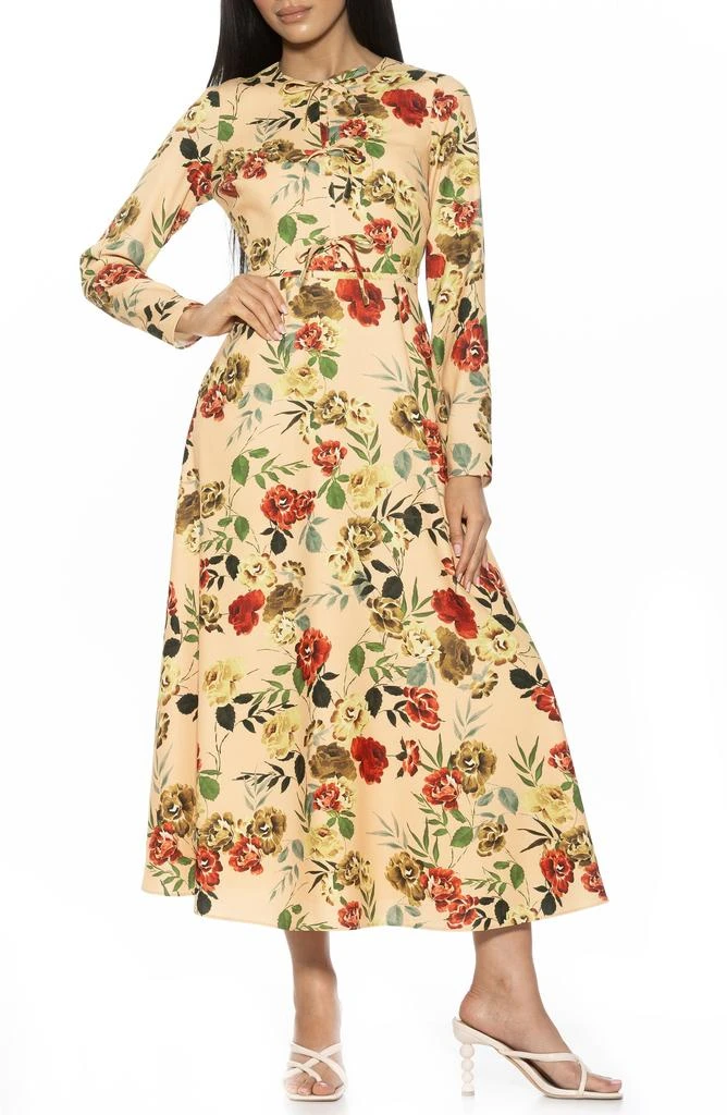 ALEXIA ADMOR Ophelia Long Sleeve Midi Dress 1
