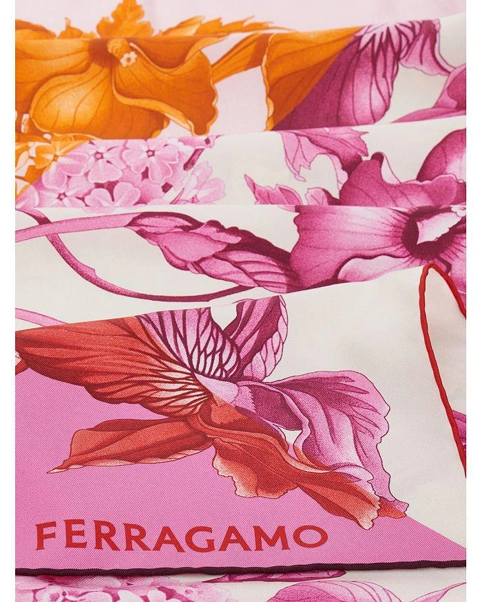 Salvatore Ferragamo Hydrangea Silk Scarf 4