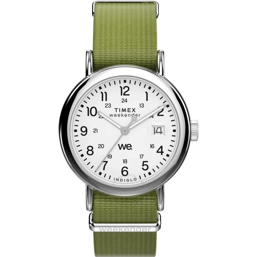 Timex Weekender Quartz White Dial Unisex Watch TW2W85600 1