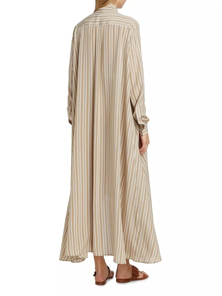 Michael Kors Striped Silk Caftan Shirtdress 5