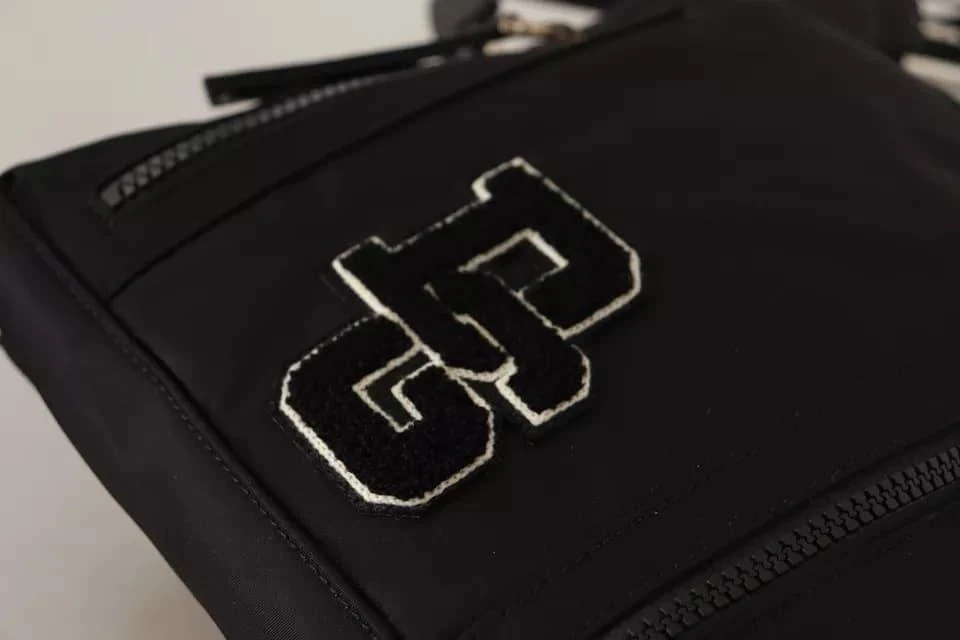 Dolce 
Gabbana Nylon Leather DG Logo Patch Messenger Cross Body Men
s Bag (Pre-Owned) 2