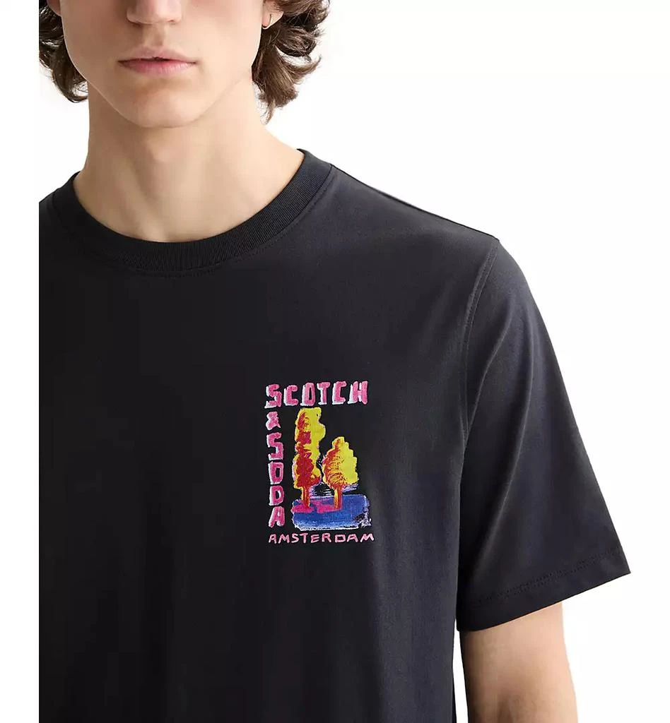 Scotch & Soda Men's Short Sleeve Double Graphic Crewneck T-Shirt 3