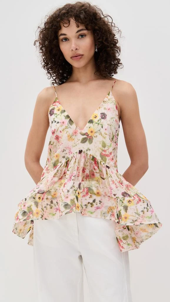 Marques Almeida Printed Chiffon Strappy Top 6