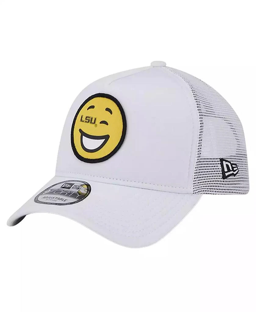 New Era Men's White LSU Tigers Wink Foam Trucker Adjustable Hat 1