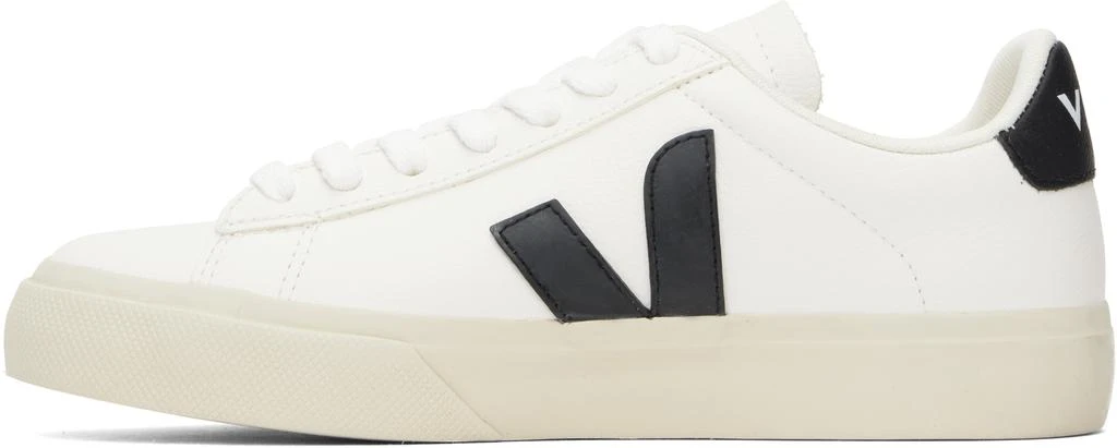 Veja White & Black Campo Leather Sneakers 3