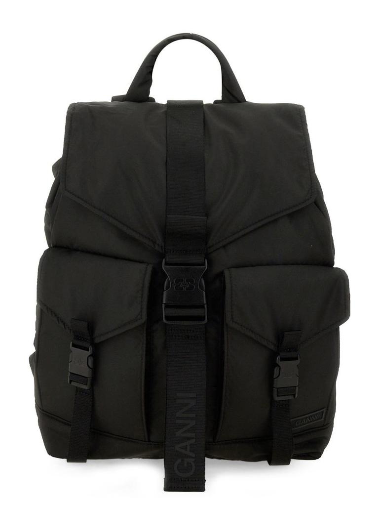 Ganni Black Tech Backpack - Backpacks - Compare Prices from