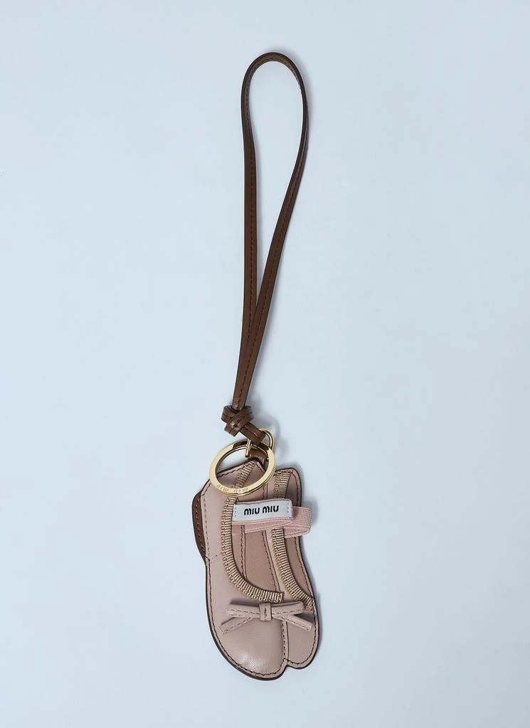 Miu Miu Miu Ballet Leather Keychain 1